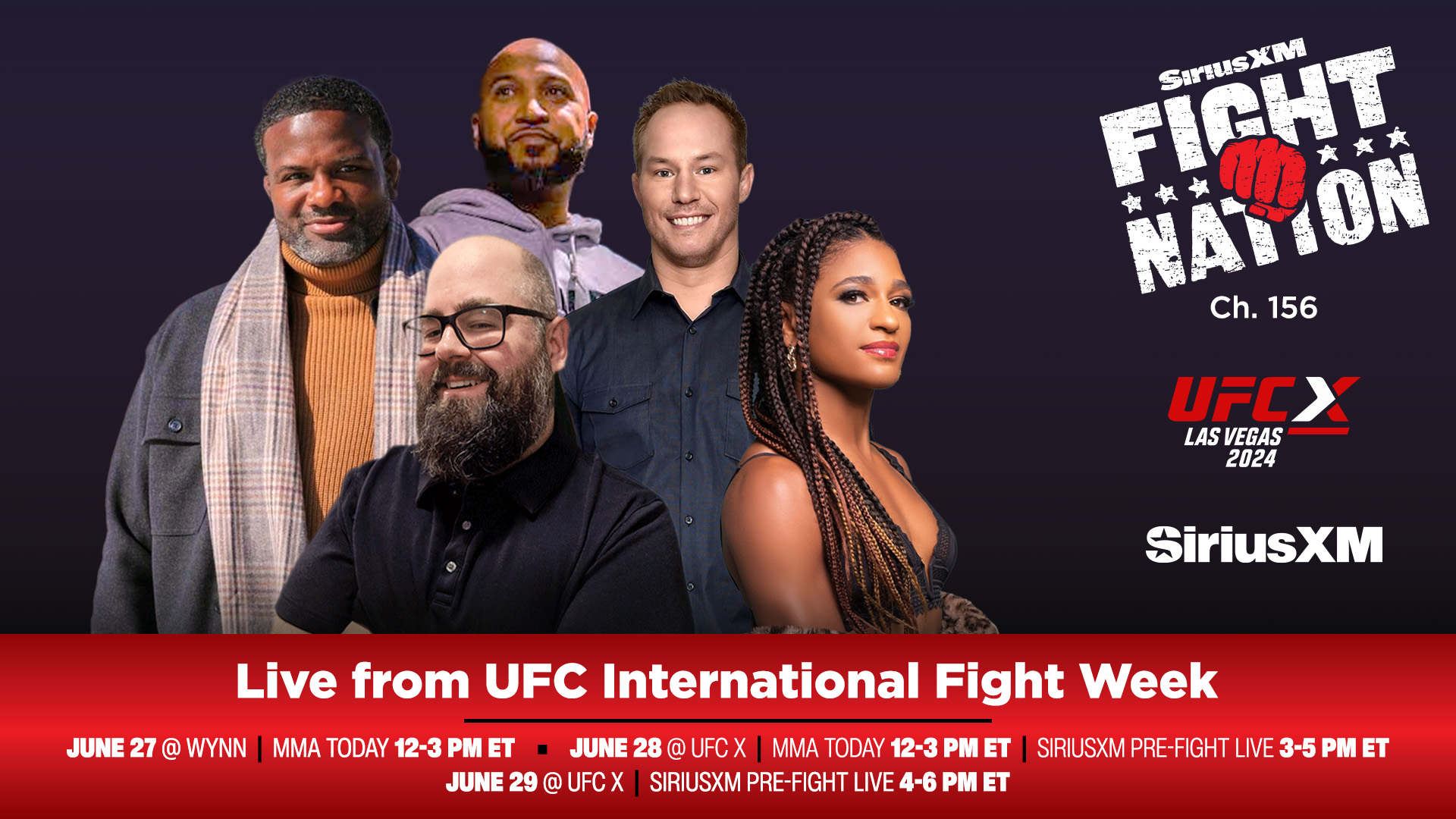 SiriusXM Fight Nation live from UFC International Fight Week