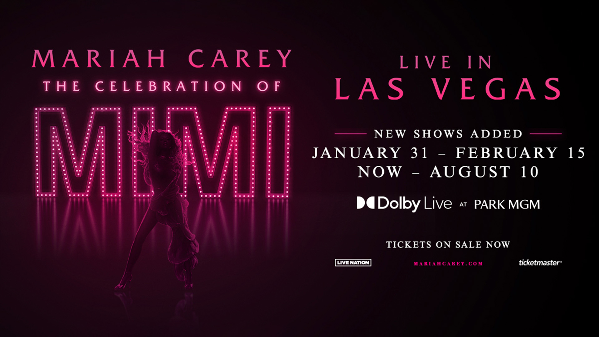 Presale Tickets Mariah Carey Live In Las Vegas Jan/Feb 2025