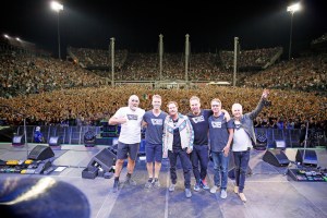 Pearl Jam performing in Missoula, Montana.