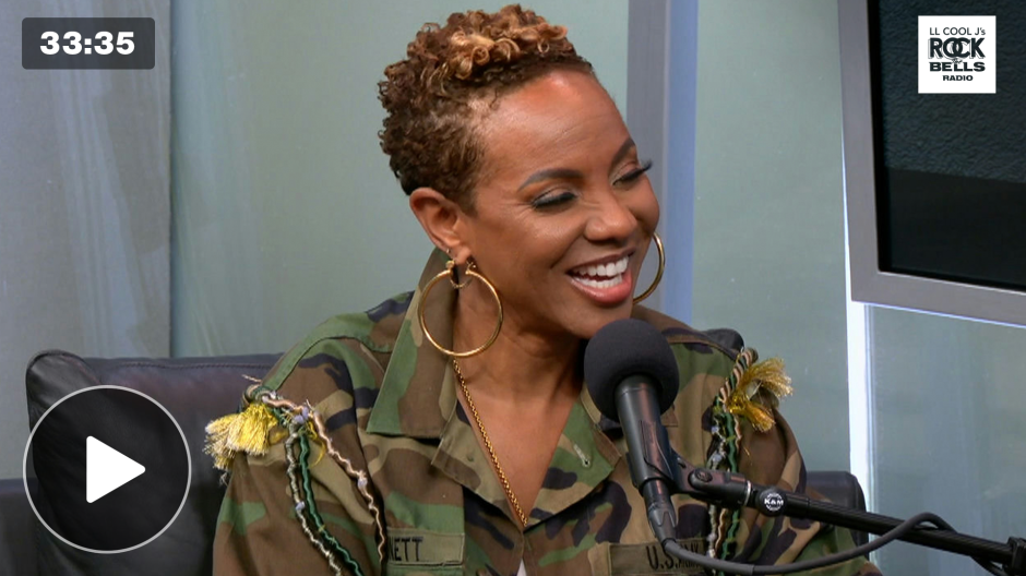 MC Lyte sitting down with host Torae for an exclusive interview.