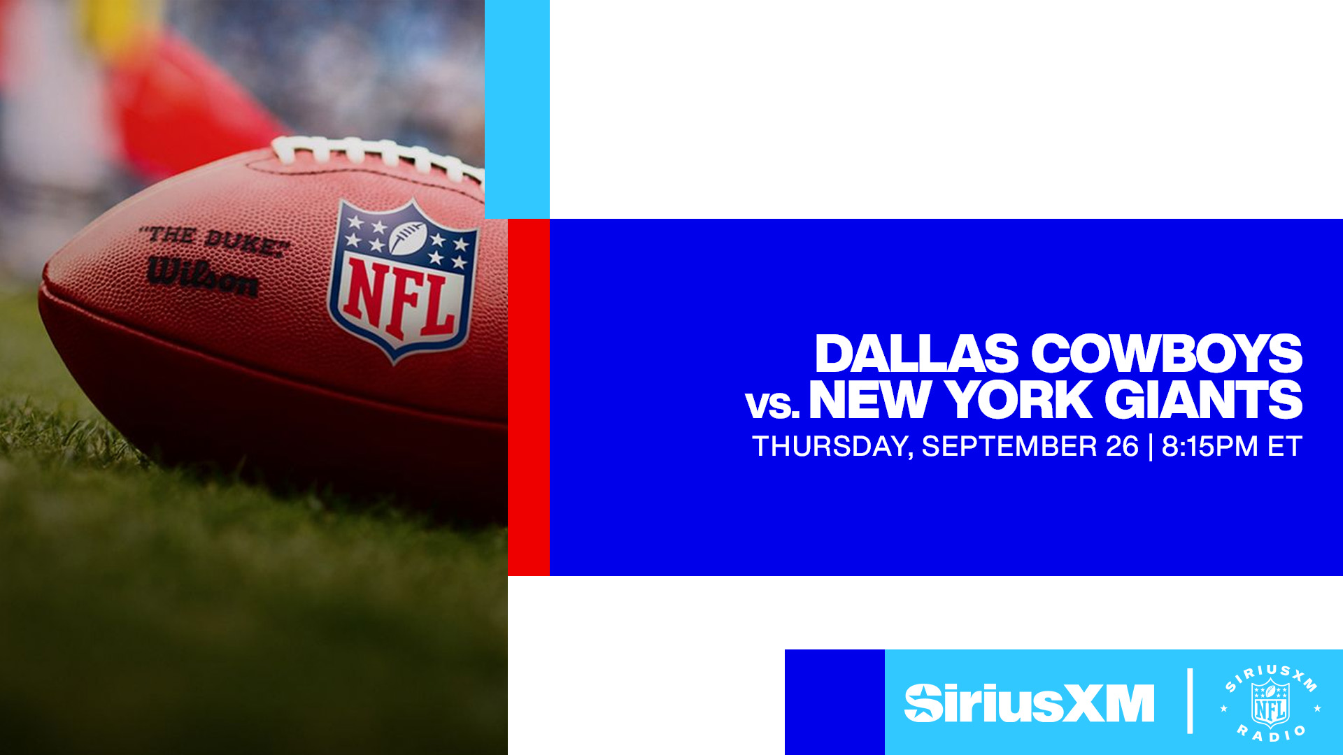 Listen Cowboys vs. Giants Radio Broadcast (9/26/24) SiriusXM