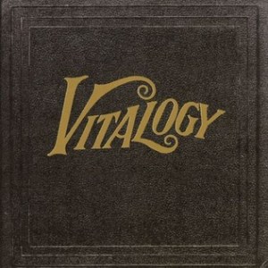 Album art for Pearl Jam's third album, Vitalogy.