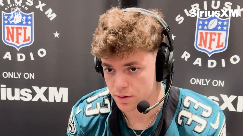 Cooper DeJean is interviewed by SiriusXM NFL Radio ahead of Super Bowl LIX - 16x9