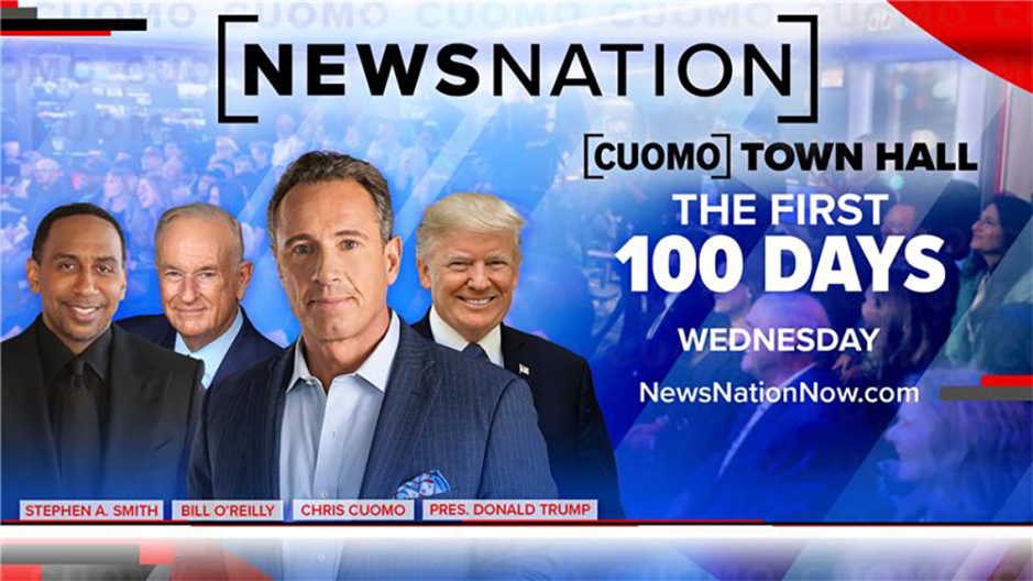Image for the Trump Town Hall, moderated by Chris Cuomo, airing on SiriusXM POTUS Politics.
