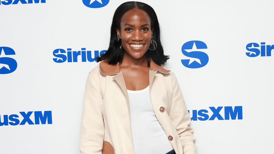 Image of Gabby Prescod at SiriusXM Studios for Page Six Radio.