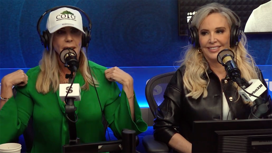 Photo of Shannon Beador, Vicki Gunvalson and Max Tucci on SiriusXM's Jeff Lewis Live.