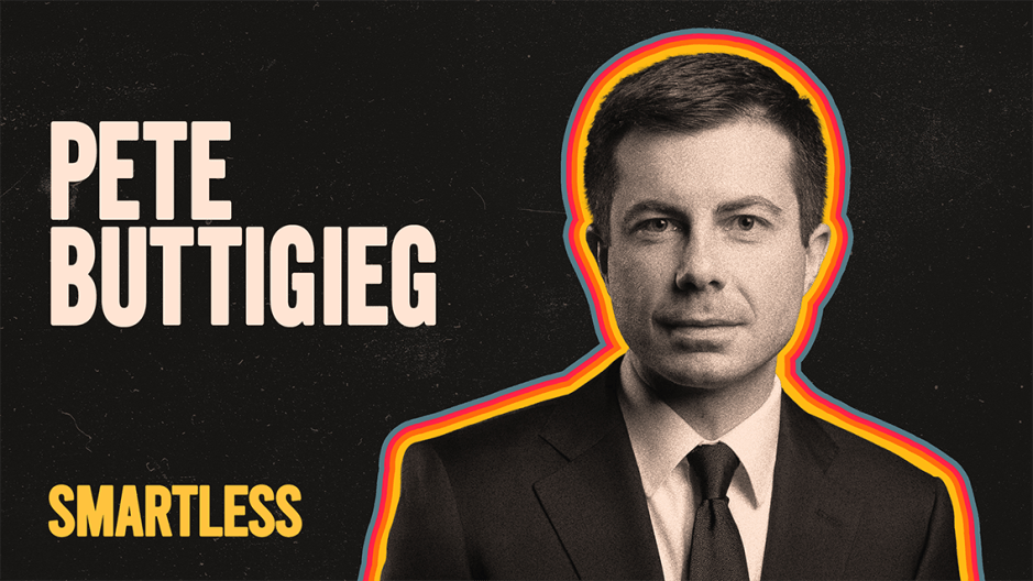 Photo of Pete Buttigieg for his episode of SmartLess.