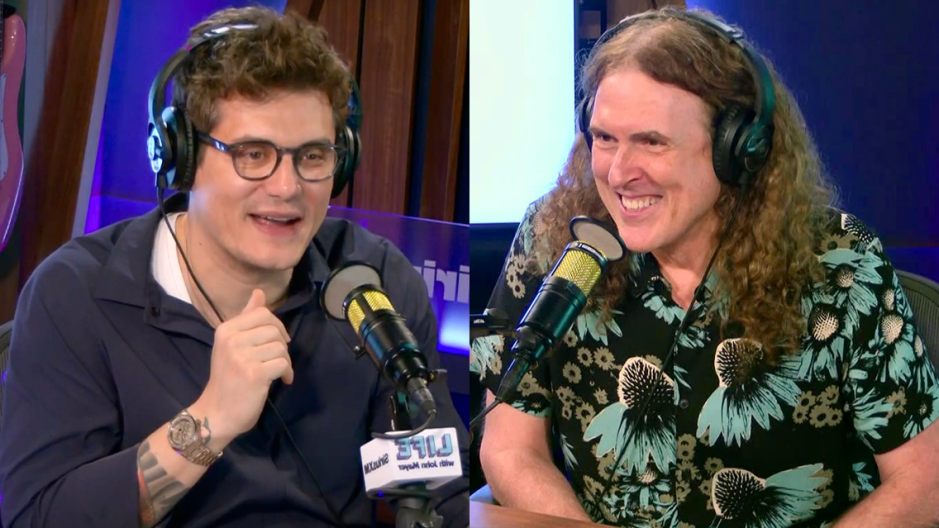 Thumbnail of John Mayer and Weird Al Yankovic at SiriusXM Studios.