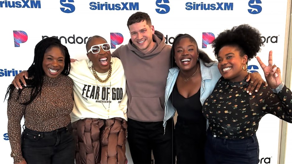 '9-1-1' stars Oliver Stark and Aisha Hinds with Lauren, Rachel, and Mariah Smith in the SiriusXM studios for Radio Andy's 