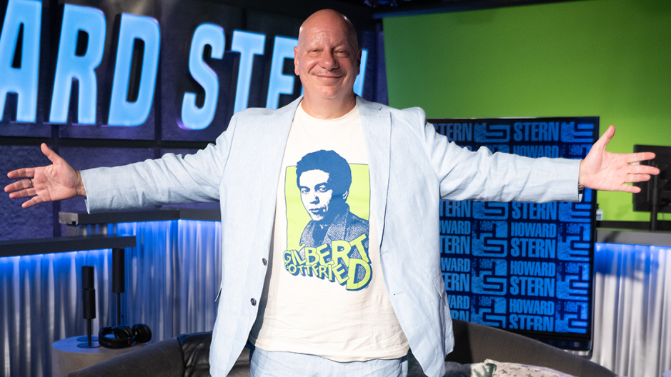 Photo of comedian Jeff Ross on SiriusXM's The Howard Stern Show.
