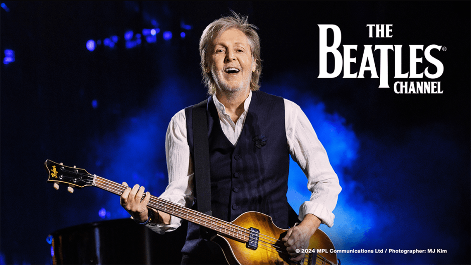 Photo of Paul McCartney for his Birthday Week 2025 celebration on SiriusXM The Beatles Channel.