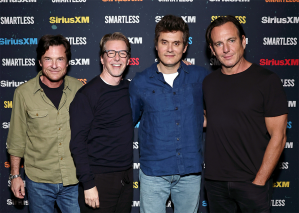 Photo of Jason Bateman, Sean Hayes, John Mayer and Will Arnett at the SmartLess event for SiriusXM in Los Angeles.