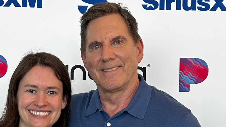 Photo of Tim Bagley on SiriusXM's The Julia Cunningham Show.