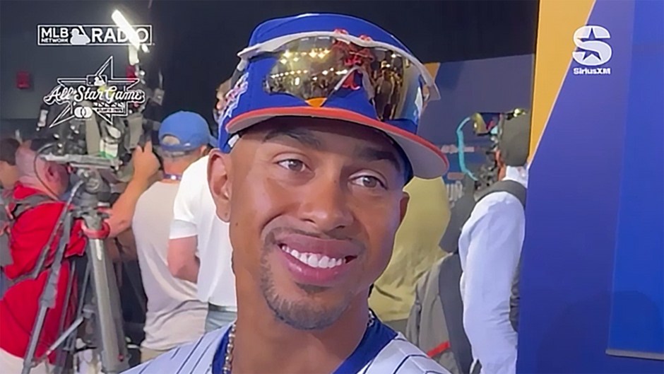 Francisco Lindor speaks with SiriusXM's MLB Network Radio at the 2025 MLB All-Star Game
