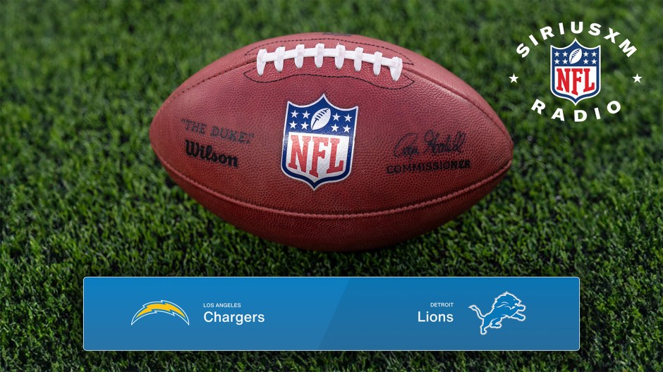 Listen to the Chargers/Lions game on SiriusXM NFL Radio